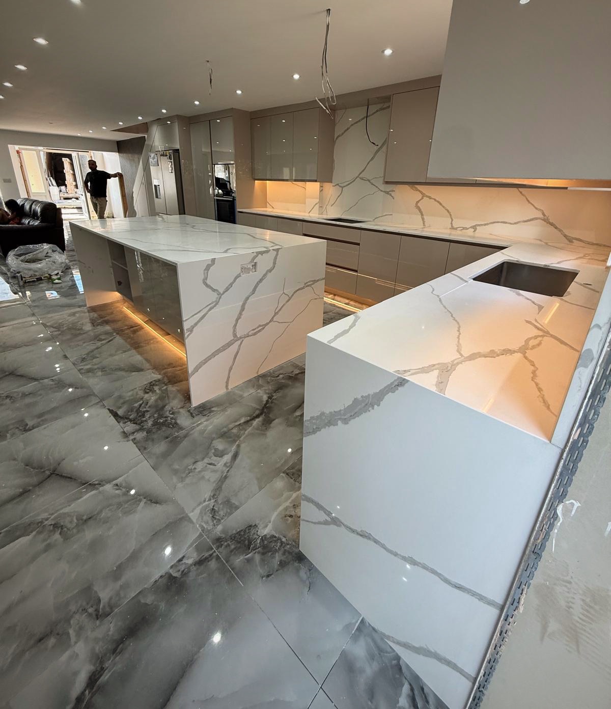 Worktops fabricated and fitted by Nobile Stone