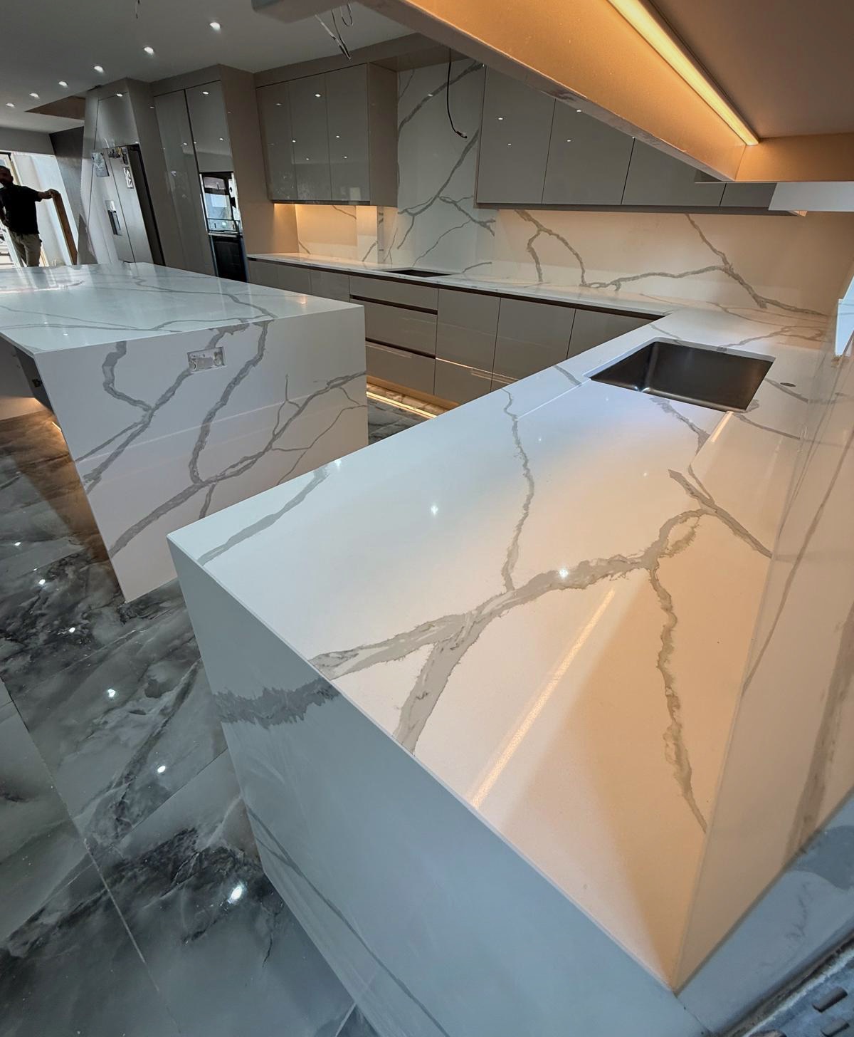Worktops fabricated and fitted by Nobile Stone