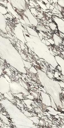Arabescato Viola porcelain surface with a bold veined pattern